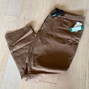 Commense Men's Straight Jeans in Brown